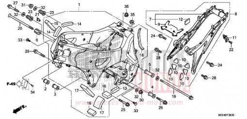 FRAME BODY VFR1200XDE de 2014